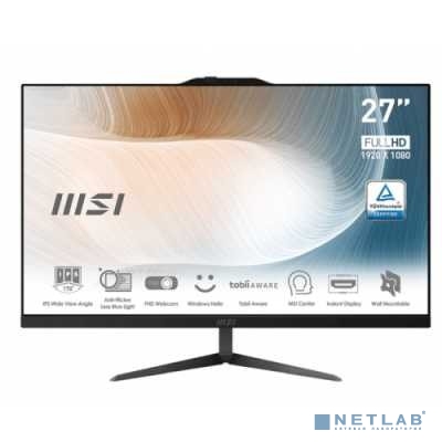 MSI Modern AM272 12M-234XRU  [9s6-af8211-234] Black 27" {FHD i5-1240P/8Gb/1TB + 256Gb SSD/Iris Xe/DOS}