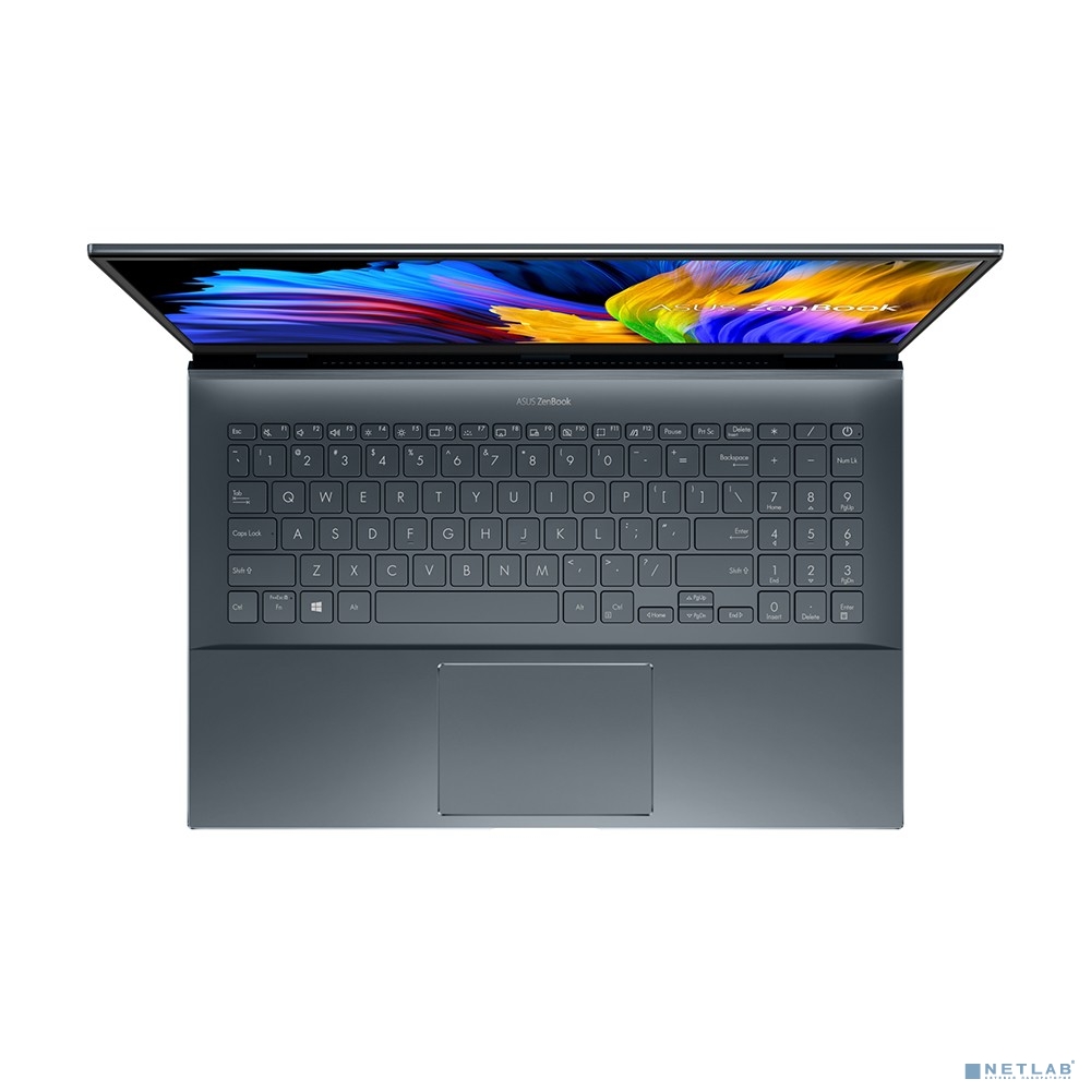 ASUS Zenbook Pro 15 UM535QA-KS241 [90NB0UK1-M00BN0] Pine Gray 15.6&quot; {FullHD Touch Ryzen 7 5800H/16Gb/1Tb SSD//DOS}