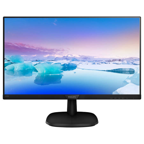 LCD PHILIPS 23.8&quot; 243V7QDSB (00/01) черный {IPS 1920x1080 75Hz 5ms 178/178 250cd 10M:1 D-Sub DVI HDMI}