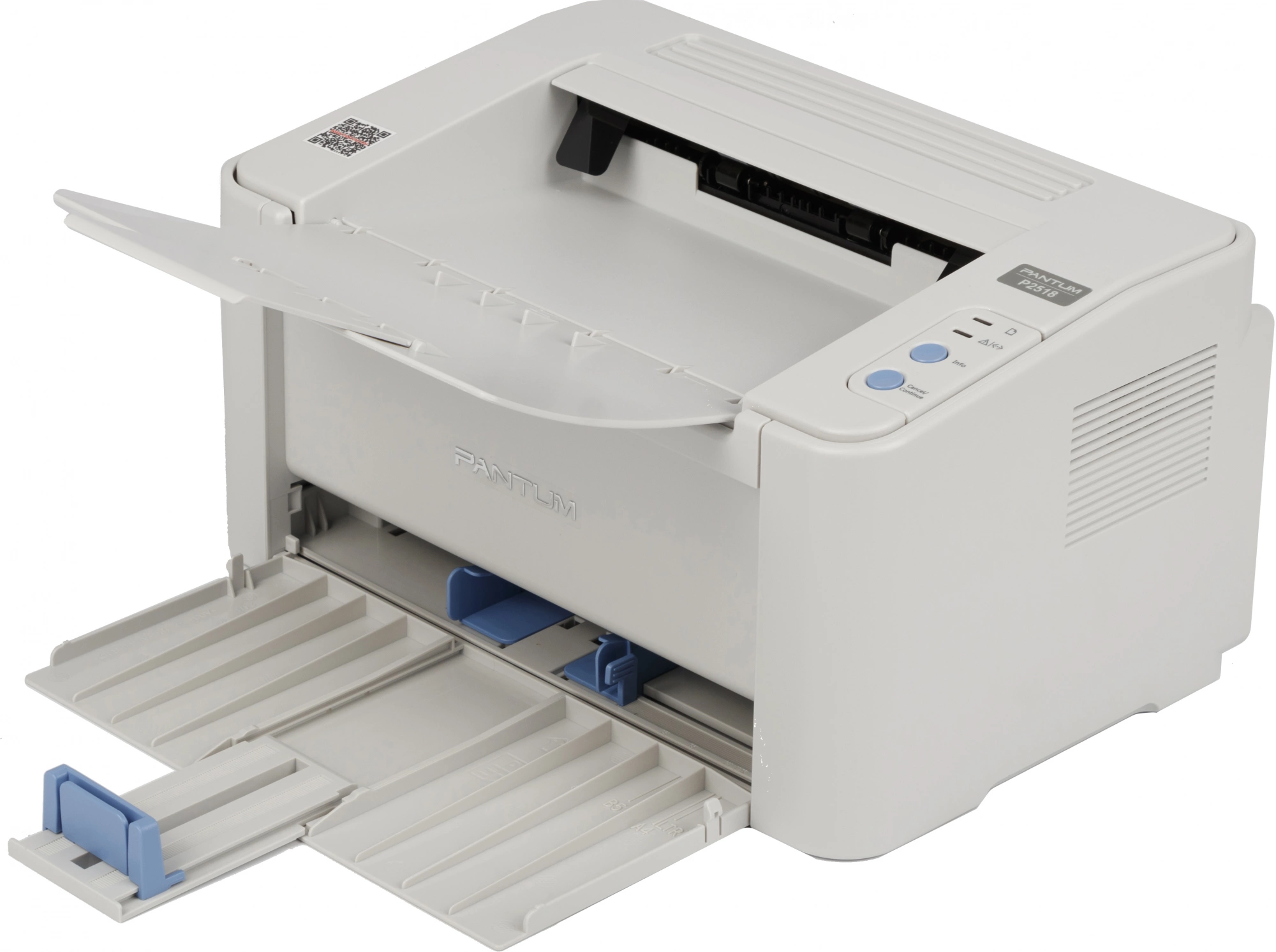 Pantum P2518, Принтер, Mono Laser, А4, 22 стр/мин, лоток 150 листов, USB, серый корпус