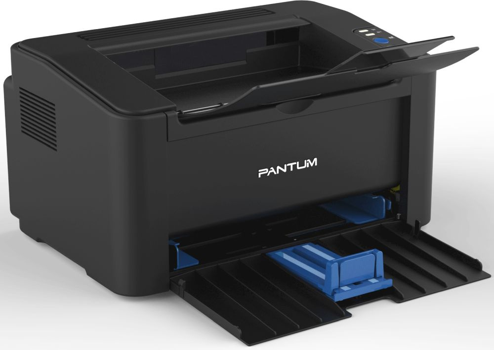 Pantum P2500W Принтер, Mono Laser, A4, 22стр/мин, 1200x1200 dpi, 128MB RAM, лоток 150 листов, USB, RJ45, Wi-Fi, черный корпус