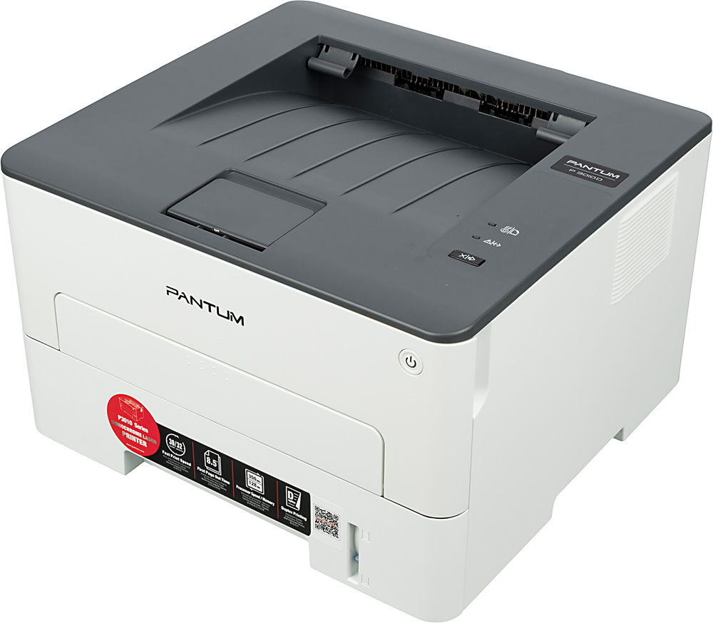 Pantum P3010D Принтер, Mono Laser, дуплекс, A4, 30стр/мин, 1200 х 1200dpi, 128Mb, USB, стартовый картридж 1000стр., серый корпус (P3010D)
