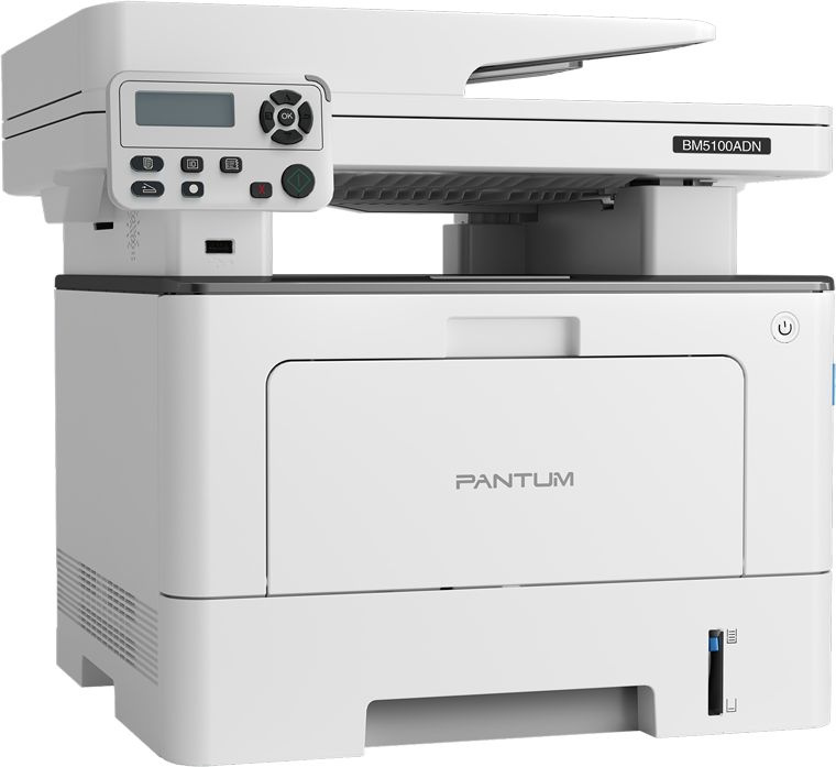 Pantum BM5100ADN МФУ, лазерное ЧБ, A4, C/P/S, дуплекс, автоподача, (A4,40 стр/мин,512Mb, LCD, USB2.0, двусторонняя печать, сетевой, DADF) {проектная модель}