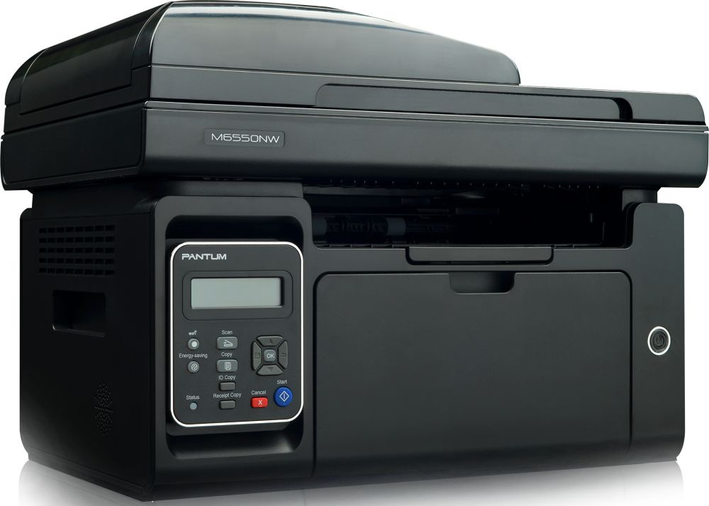 Pantum M6550NW МФУ лазерное ЧБ, А4, C/P/S, 22 стр/мин, 1200 x 1200 dpi, 128Мб RAM, лоток 150 стр, USB, RJ45, Wi-Fi, (1600стр.), черный корпус