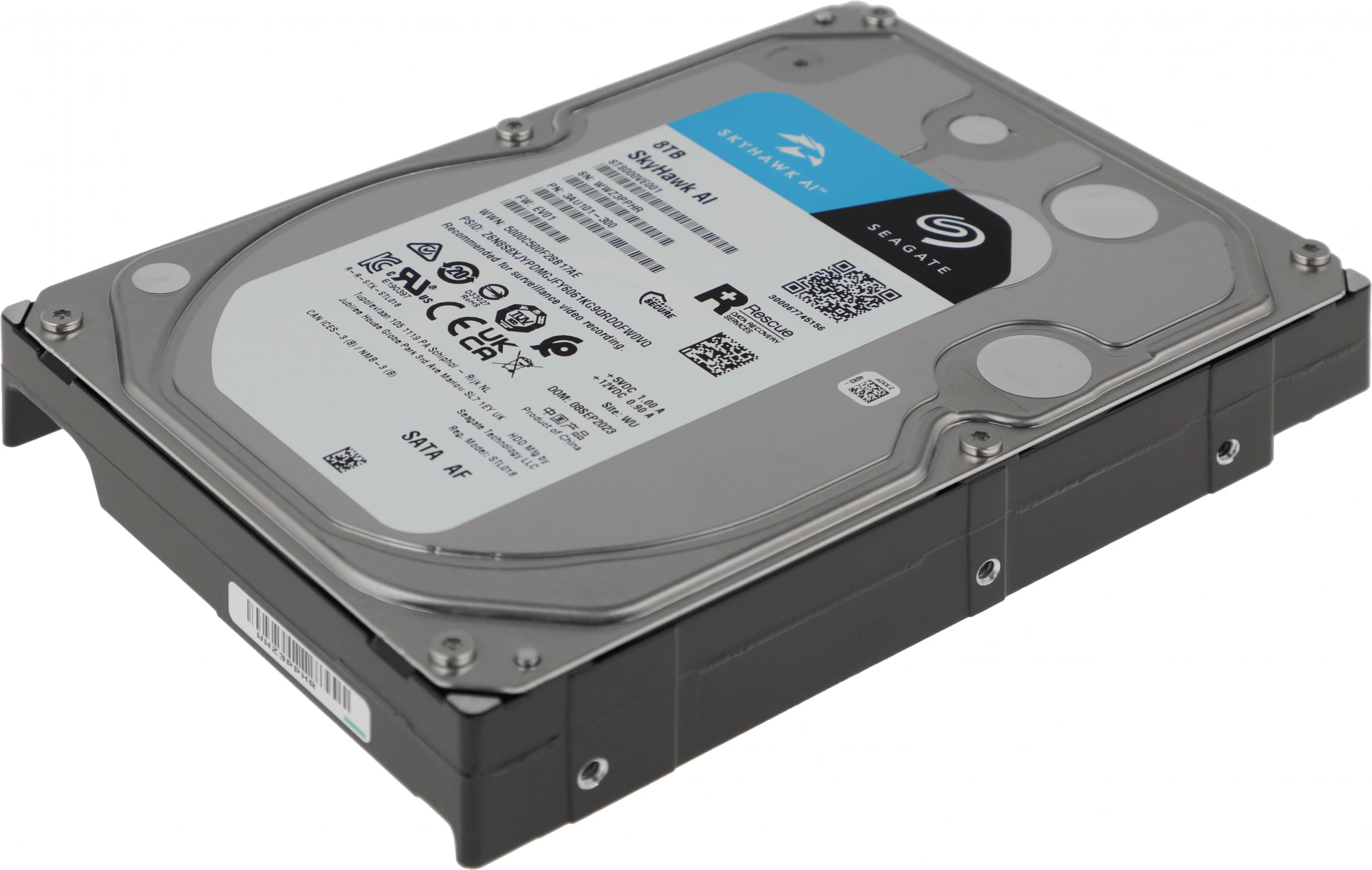 8TB Seagate SkyHawkAl (ST8000VE001) {SATA 6 Гбит/с, 7200 rpm, 256 mb buffer, для видеонаблюдения}