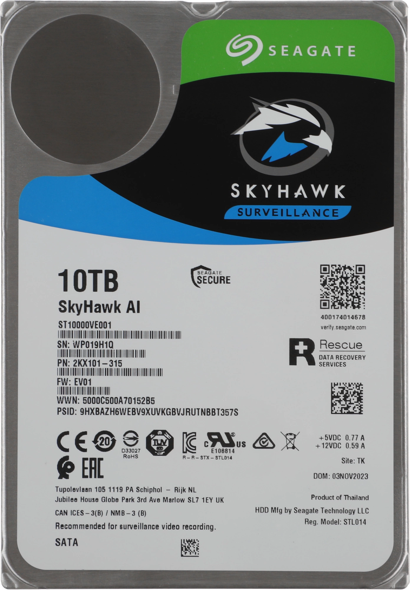 SEAGATE ST10000VE001
