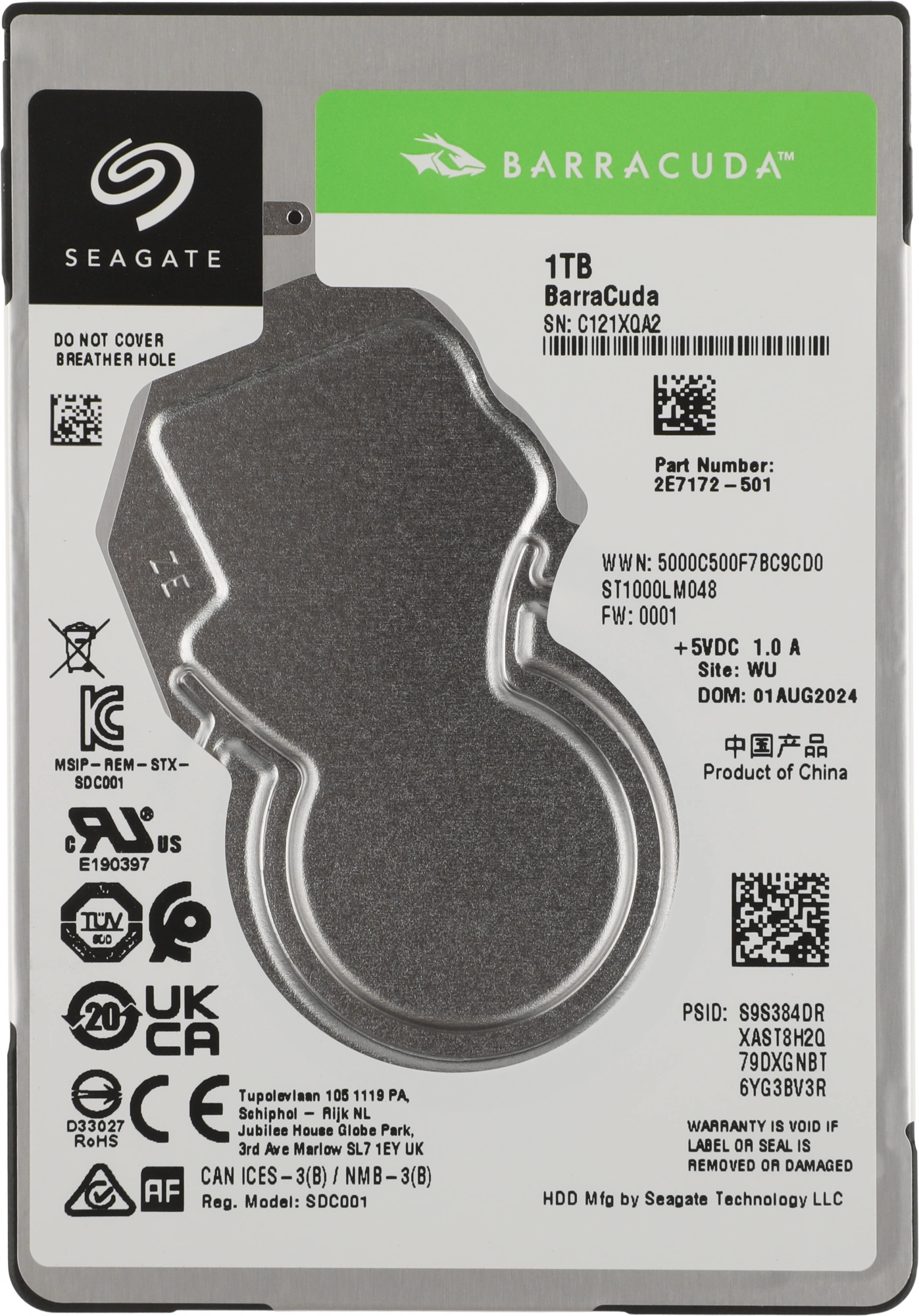 1TB Seagate Barracuda (ST1000LM048) {SATA 6.0Gb/s, 5400 rpm, 128mb buffer} 1TB Seagate Barracuda (ST1000LM048) {SATA 6.0Gb/s, 5400 rpm, 128mb buffer}