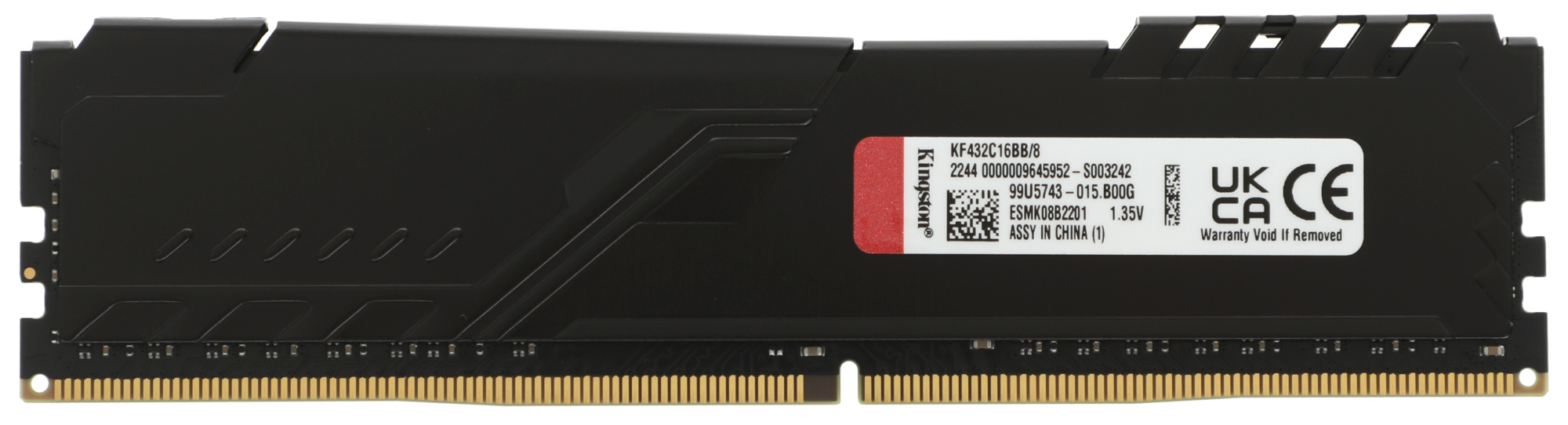 Kingston DDR4 DIMM 8GB KF432C16BB/8 PC4-25600, 3200MHz, CL16