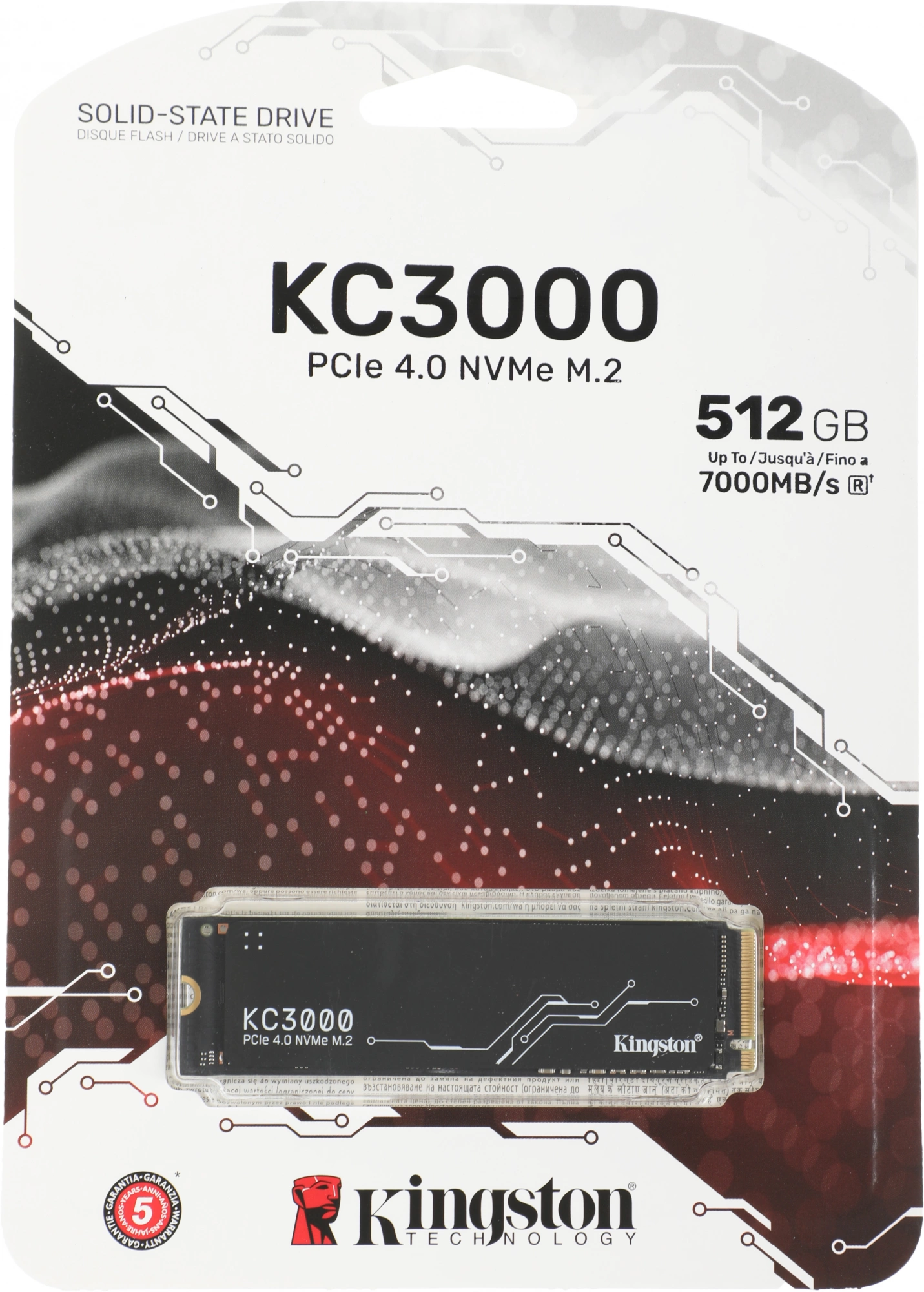 Kingston SSD 512Gb M.2 SKC3000S/512G M.2 2280 NVMe