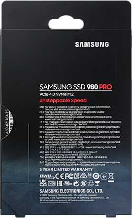 Samsung SSD 1Tb 980 PRO M.2 MZ-V8P1T0BW