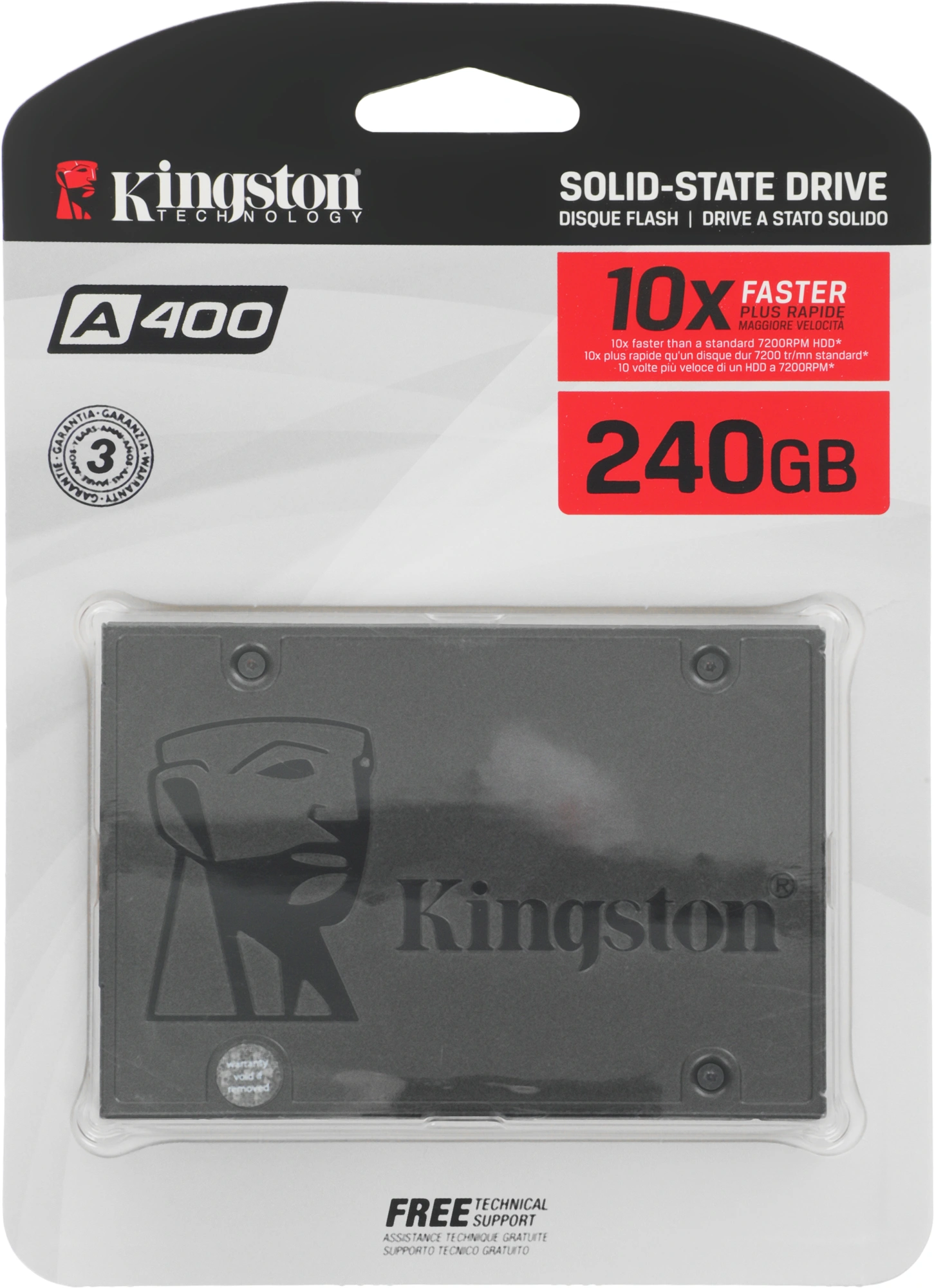 Kingston SSD 240GB А400 SA400S37/240G(IN) {SATA3.0}