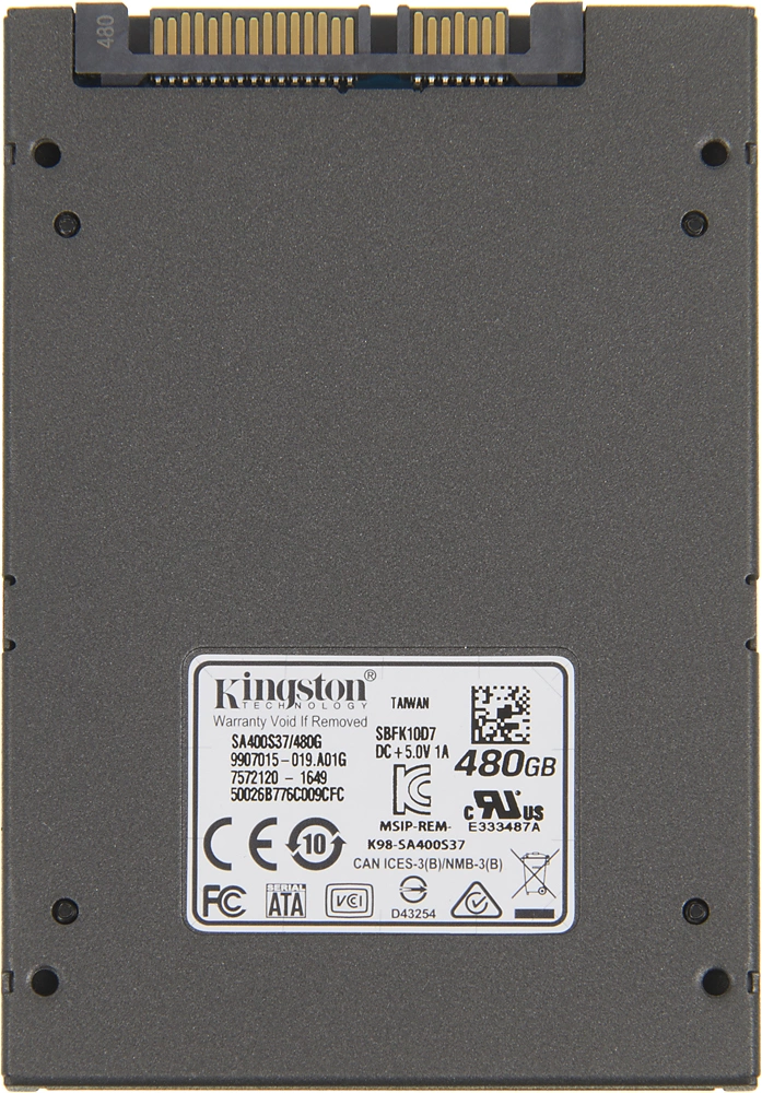 Kingston SSD 480GB А400 SA400S37/480G(IN) {SATA3.0}