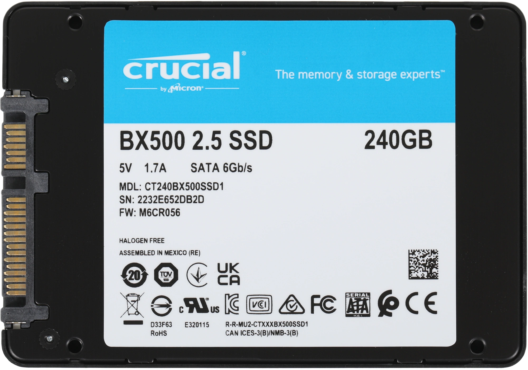 CRUCIAL CT240BX500SSD1
