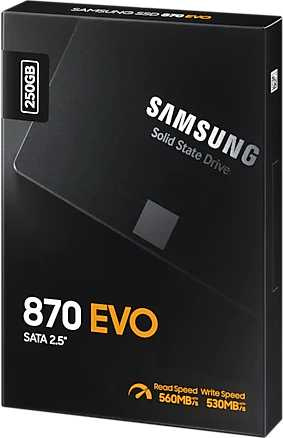 Samsung SSD 250Gb 870 EVO MZ-77E250BW Samsung SSD 250Gb 870 EVO MZ-77E250BW