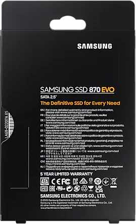 Samsung SSD 250Gb 870 EVO MZ-77E250BW Samsung SSD 250Gb 870 EVO MZ-77E250BW