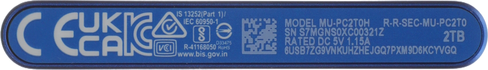 SAMSUNG MU-PC2T0H/WW SAMSUNG MU-PC2T0H/WW