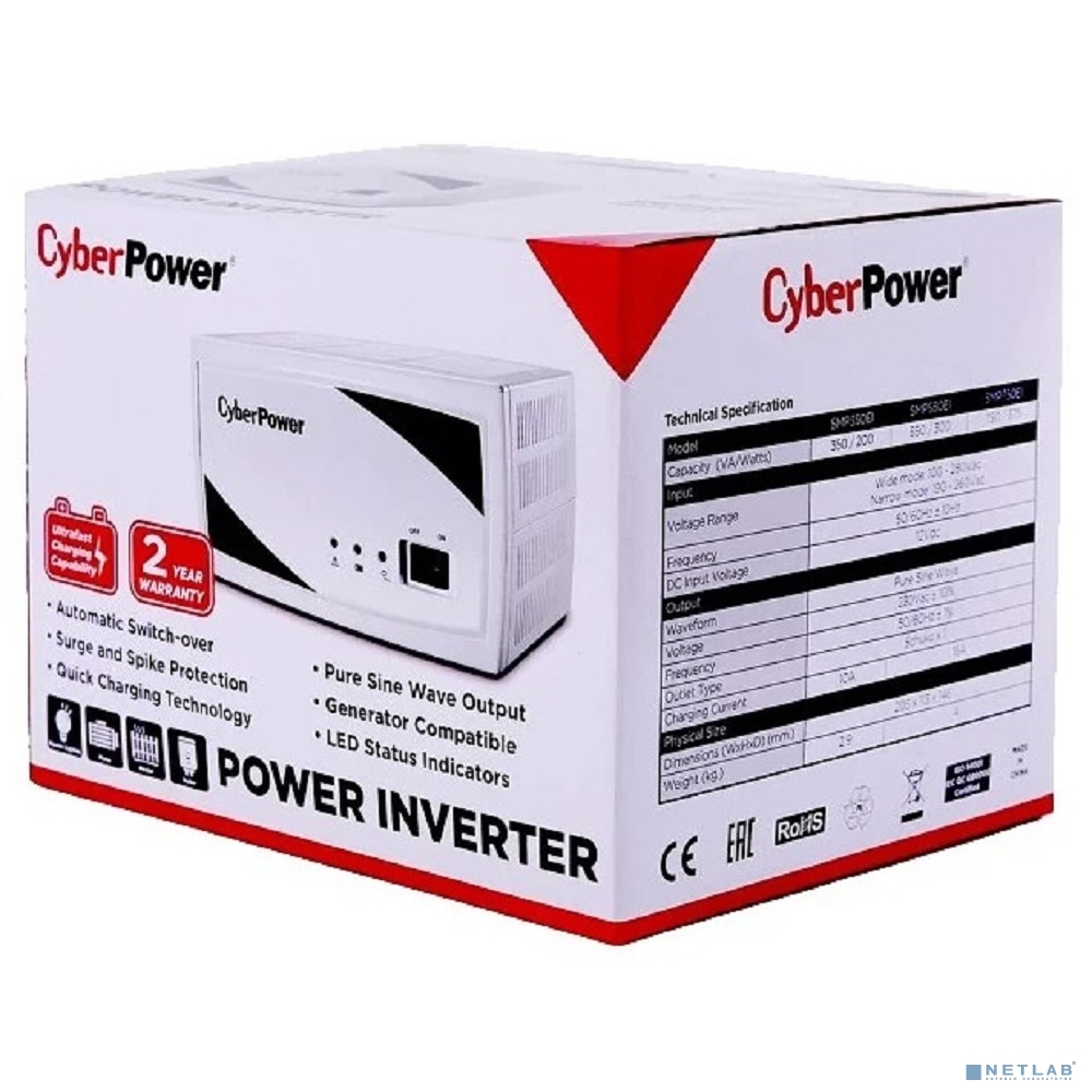 CyberPower ИБП для котла SMP750EI 750VA/375W чистый синус