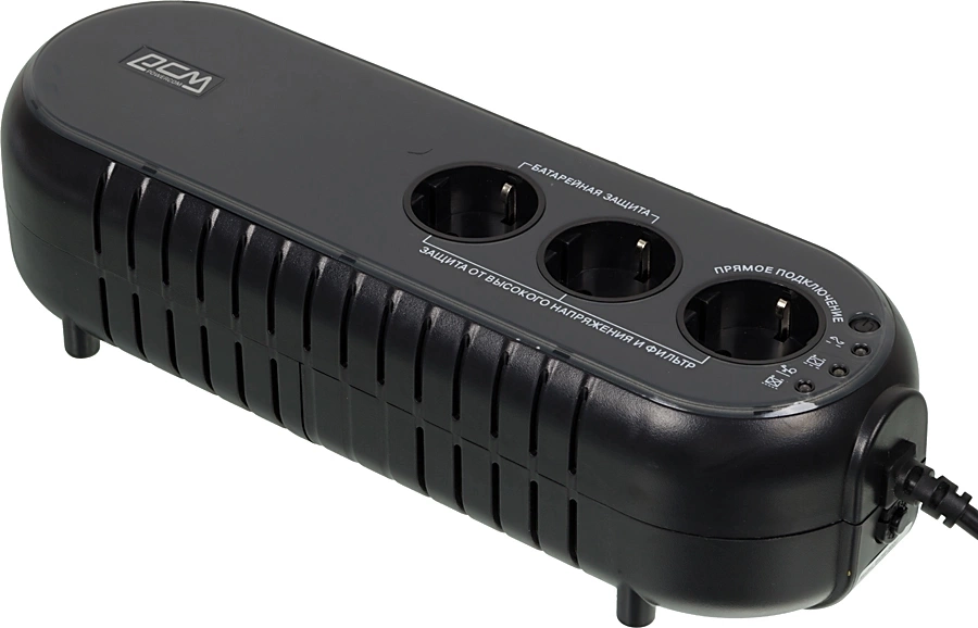 PowerCom WOW-500U ИБП {OffLine, 500VA / 250W, Tower, 3xEURO, USB} (37370)