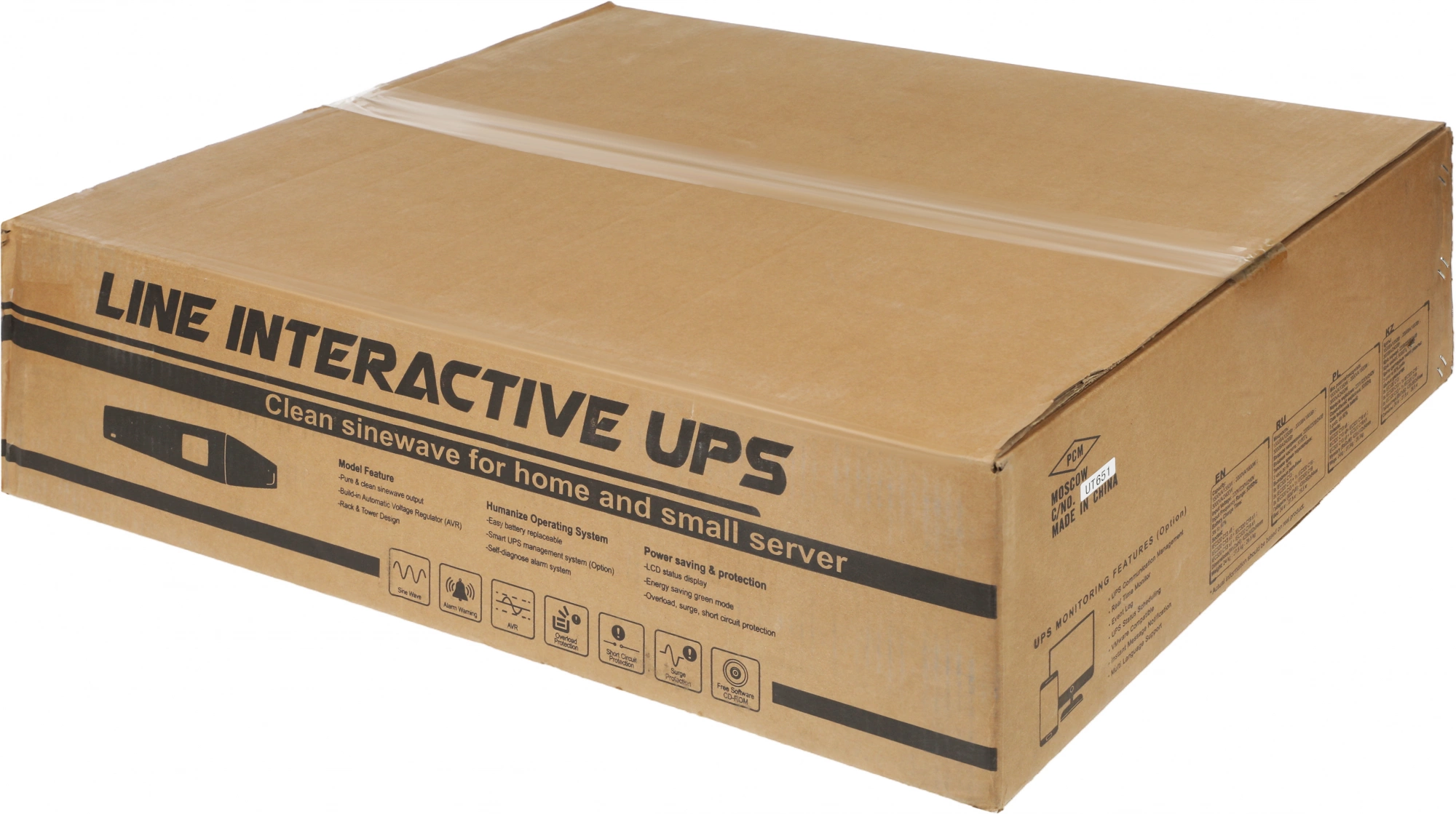 PowerCom Smart King RT SRT-2000A LCD ИБП {Line-Interactive, 2000VA / 1800W, Rack/Tower, IEC, Serial+USB, SmartSlot, подкл. доп. батарей} (1157682)