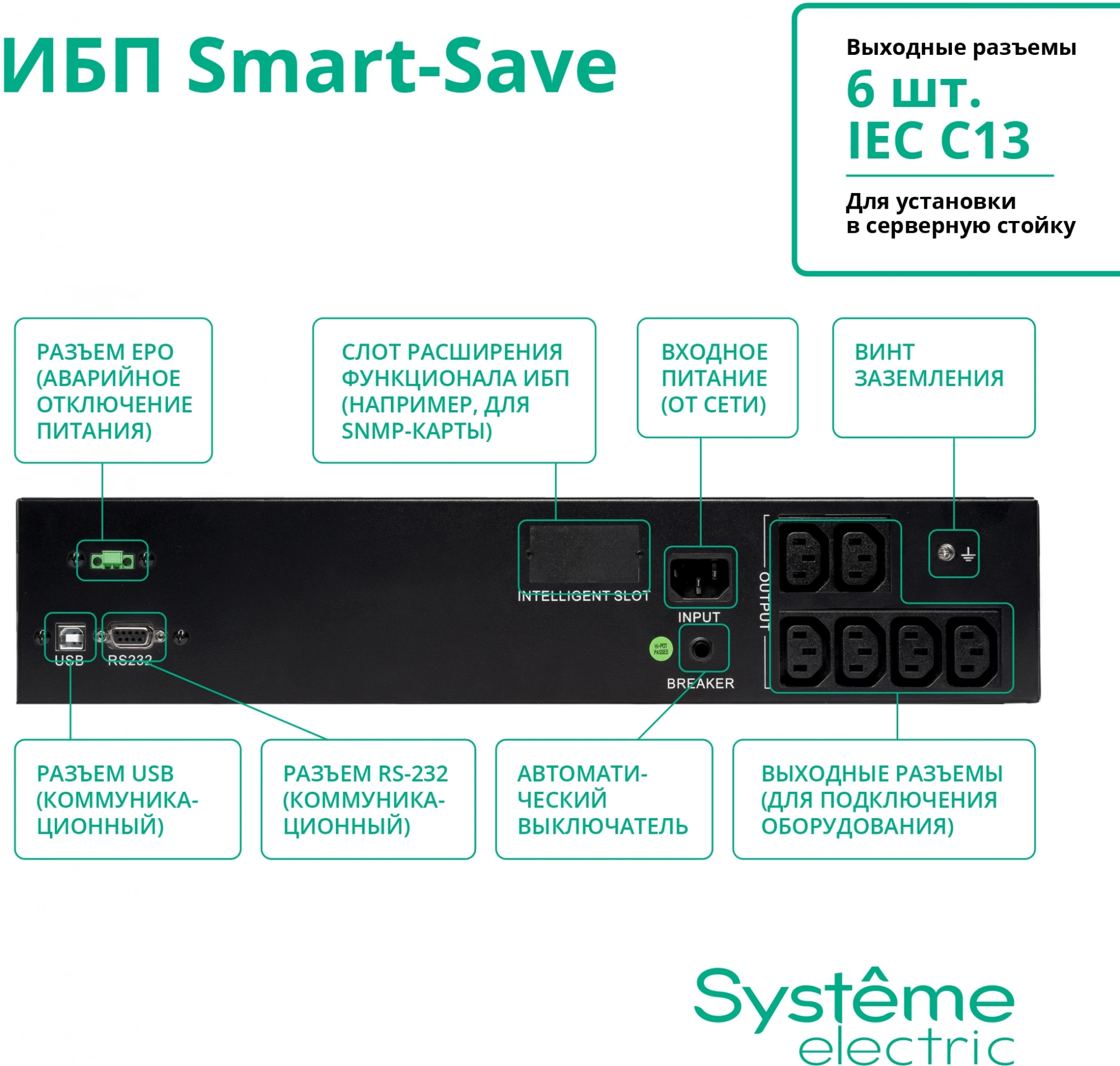 SYSTEME ELECTRIC Smart-Save SMT SMTSE1000RMI2U