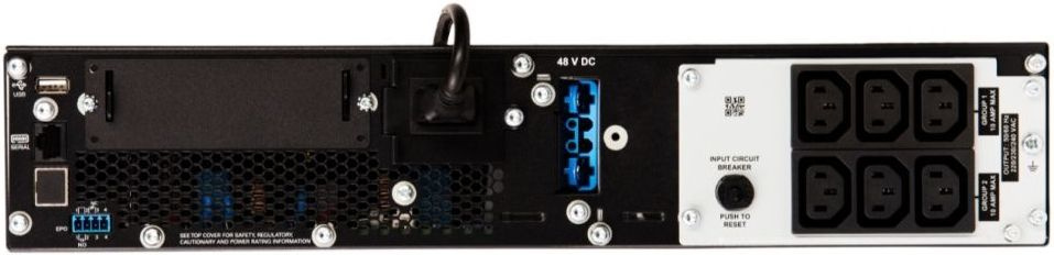 APC Smart-UPS SRT SRT1000RMXLI {On-Line, 1000VA/1000W, Rack/Tower, IEC, LCD, Serial+USB, USB, SmartSlot, подкл. доп. батарей со встроенной картой}