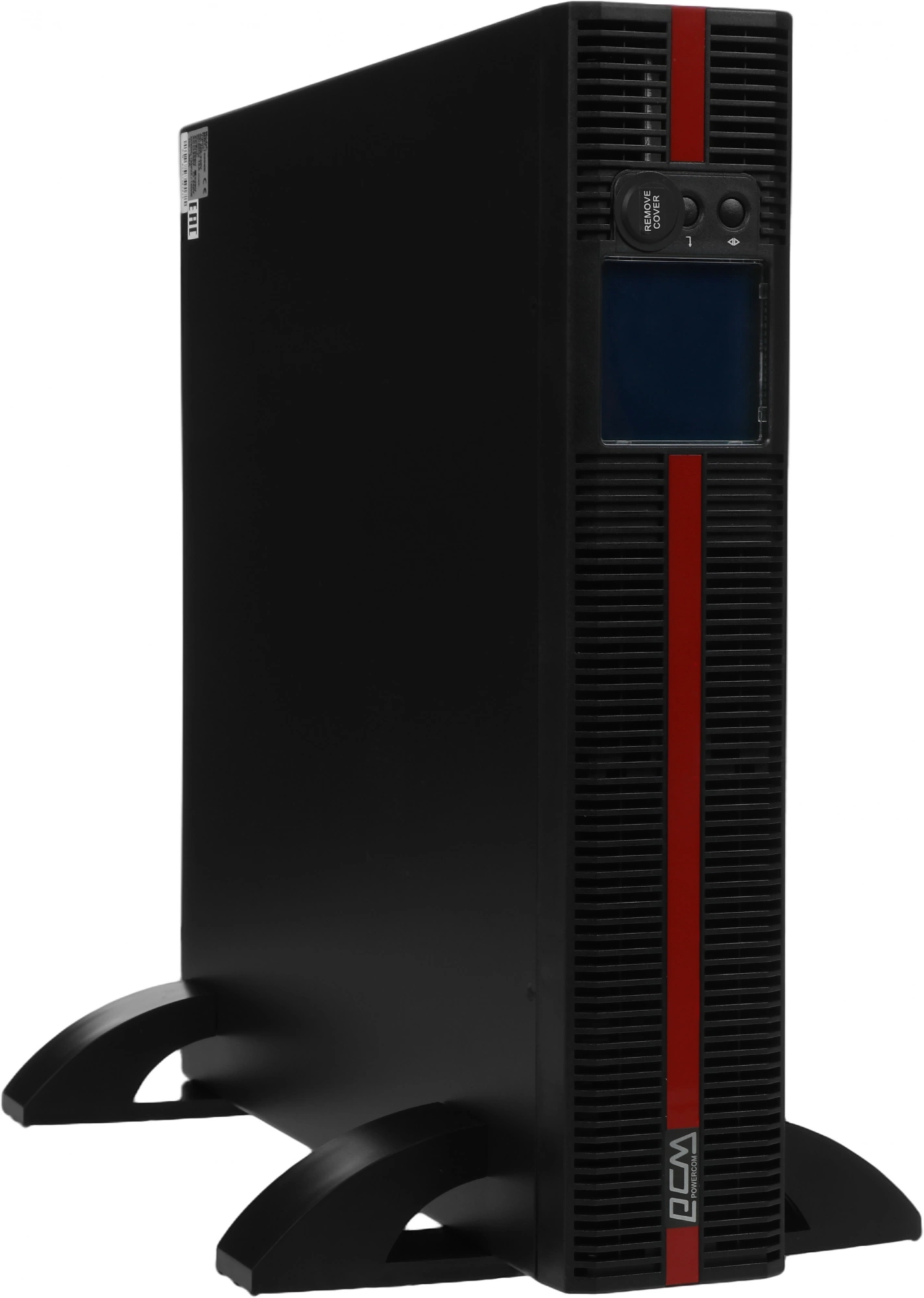 PowerCom Macan MRT-1500SE ИБП {Online, 1500VA / 1500W, Rack/Tower, IEC, LCD, Serial+USB, SNMPslot, подкл. доп. батарей} (1168817)