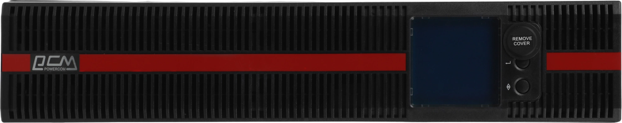 PowerCom Macan MRT-1500SE ИБП {Online, 1500VA / 1500W, Rack/Tower, IEC, LCD, Serial+USB, SNMPslot, подкл. доп. батарей} (1168817)
