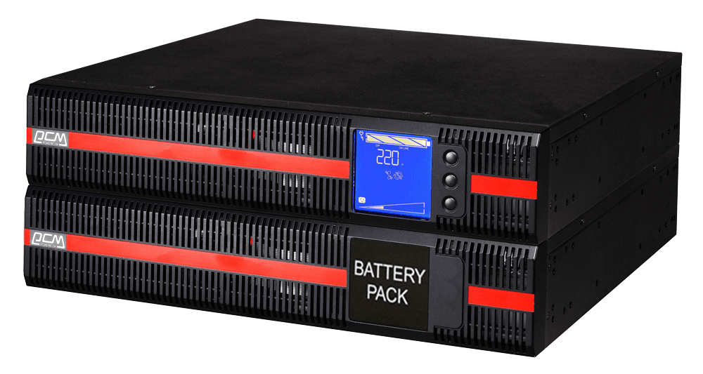 PowerCom Macan MRT-6000 ИБП {On-Line, 6000VA / 6000W, Rack/Tower, Клеммная колодка, LCD, Serial+USB, SNMPslot, подкл. доп. батарей}{1096364}