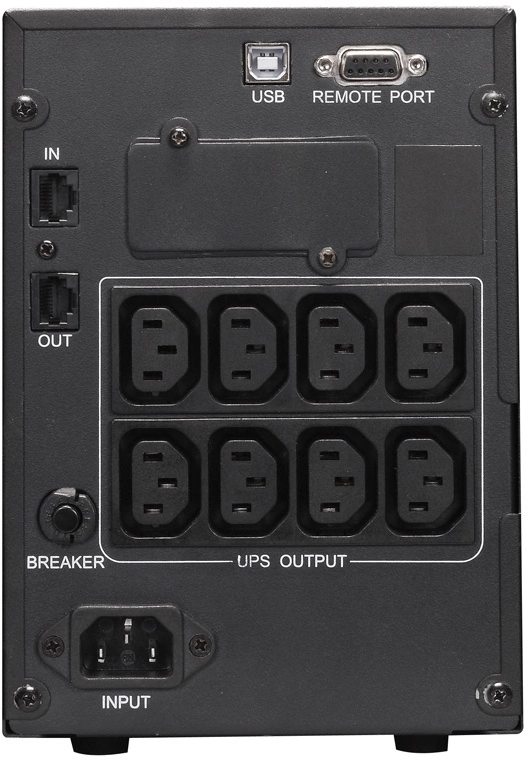 PowerCom Smart King Pro+ SPT-1500-II LCD ИБП {Line-Interactive, 1500VA/1200W, Tower, 8xC13 с резервным питанием, USB, SNMPslot} (1152565)