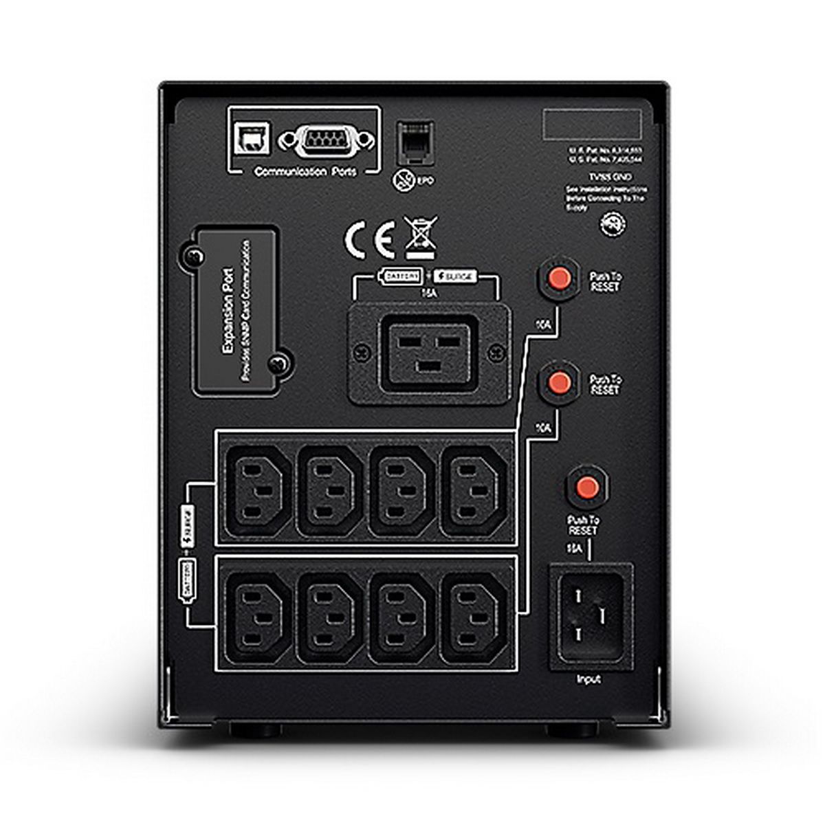 ИБП CyberPower PR2200ELCDSL {Line-Interactive, Tower, 2200VA/1980W USB/RS-232/EPO/SNMPslot (8 IEC С13, 1 IEC C19), 12В/9 Ач х 4}