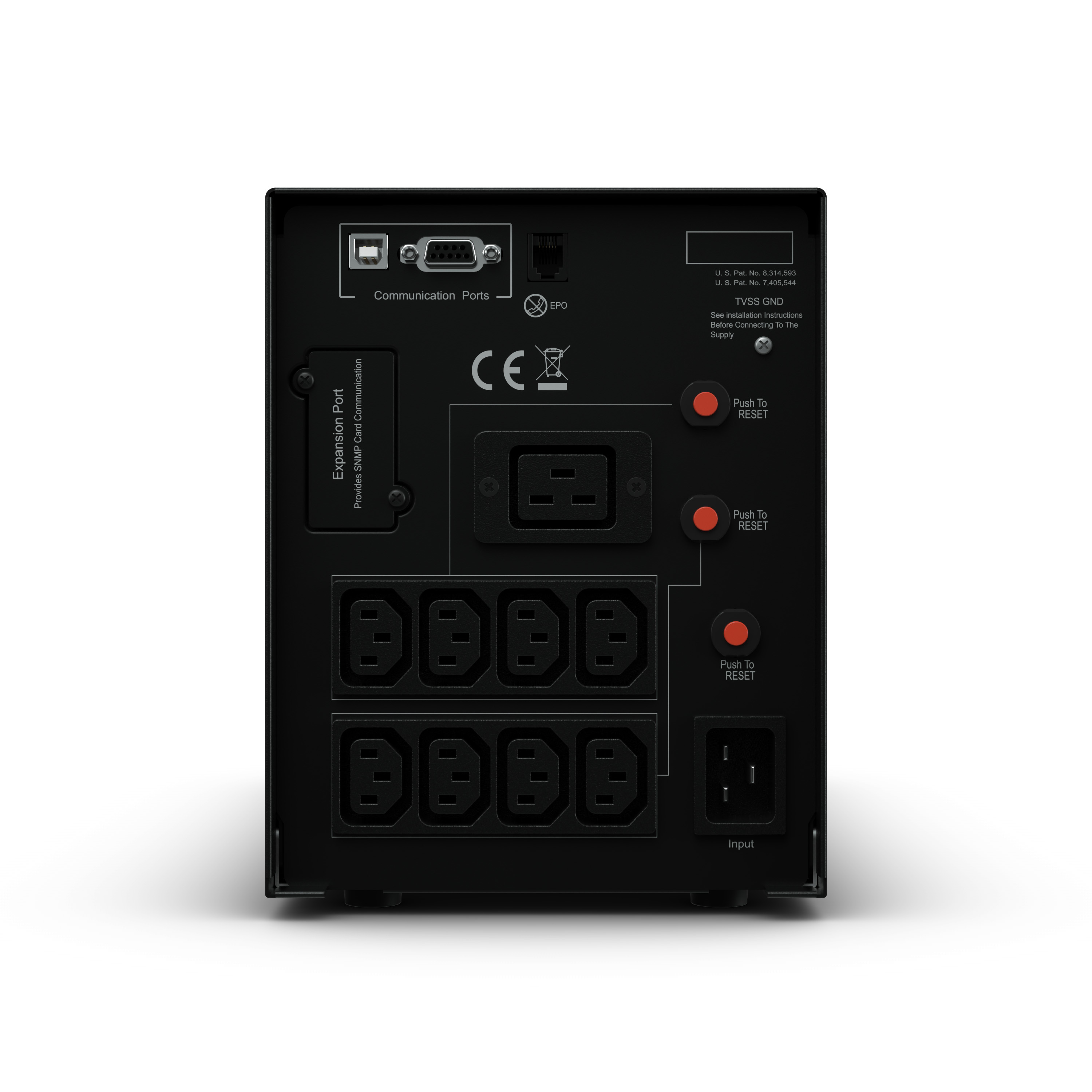 ИБП CyberPower PR2200ELCDSL {Line-Interactive, Tower, 2200VA/1980W USB/RS-232/EPO/SNMPslot (8 IEC С13, 1 IEC C19), 12В/9 Ач х 4}