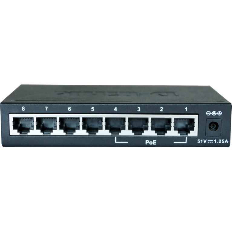 D-Link DES-1008P/C1A Неуправляемый коммутатор с 8 портами 10/100Base-TX (4 порта с поддержкой PoE 802.3af (15,4 Вт), PoE-бюджет 52 Вт) D-Link DES-1008P/C1A Неуправляемый коммутатор с 8 портами 10/100Base-TX (4 порта с поддержкой PoE 802.3af (15,4 Вт), PoE-бюджет 52 Вт)