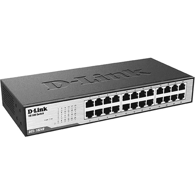 D-Link DES-1024D/G1A Неуправляемый коммутатор с 24 портами 10/100Base-TX D-Link DES-1024D/G1A Неуправляемый коммутатор с 24 портами 10/100Base-TX