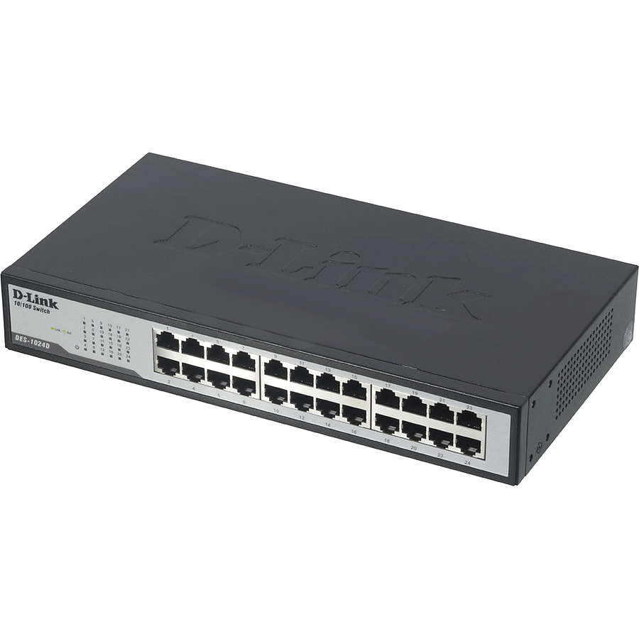 D-Link DES-1024D/G1A Неуправляемый коммутатор с 24 портами 10/100Base-TX D-Link DES-1024D/G1A Неуправляемый коммутатор с 24 портами 10/100Base-TX