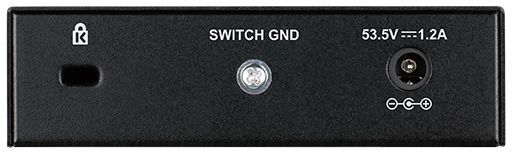 D-Link DES-1005P/B1A Неуправляемый коммутатор с 5 портами 10/100Base-TX, (4 порта PoE 802.3af/at, PoE-бюджет 60 Вт)