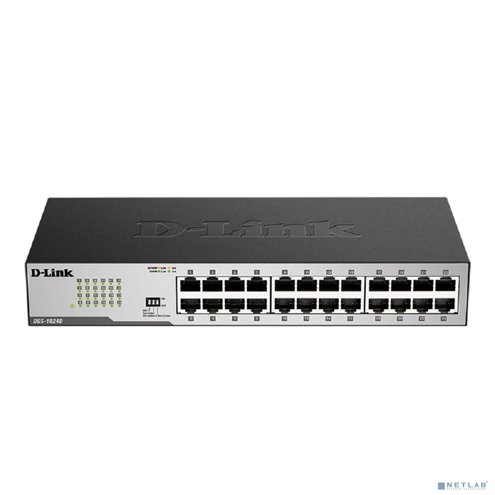 D-Link DGS-1024D/I1A Неуправляемый коммутатор с 24 портами 10/100/1000Base-T