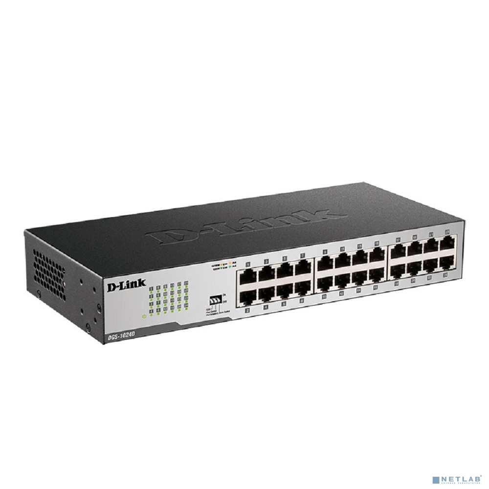 D-Link DGS-1024D/I1A Неуправляемый коммутатор с 24 портами 10/100/1000Base-T