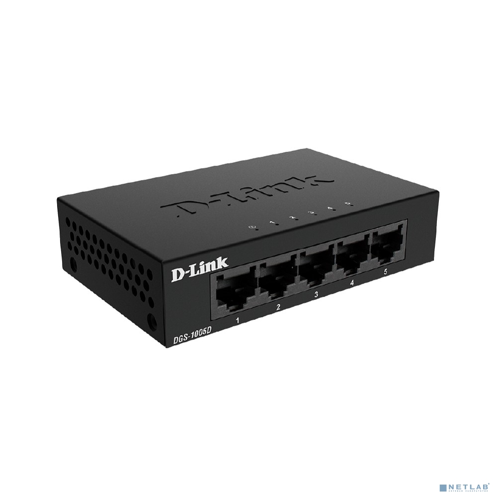 D-Link DGS-1005D/J2A Неуправляемый коммутатор с 5 портами 10/100/1000Base-T
