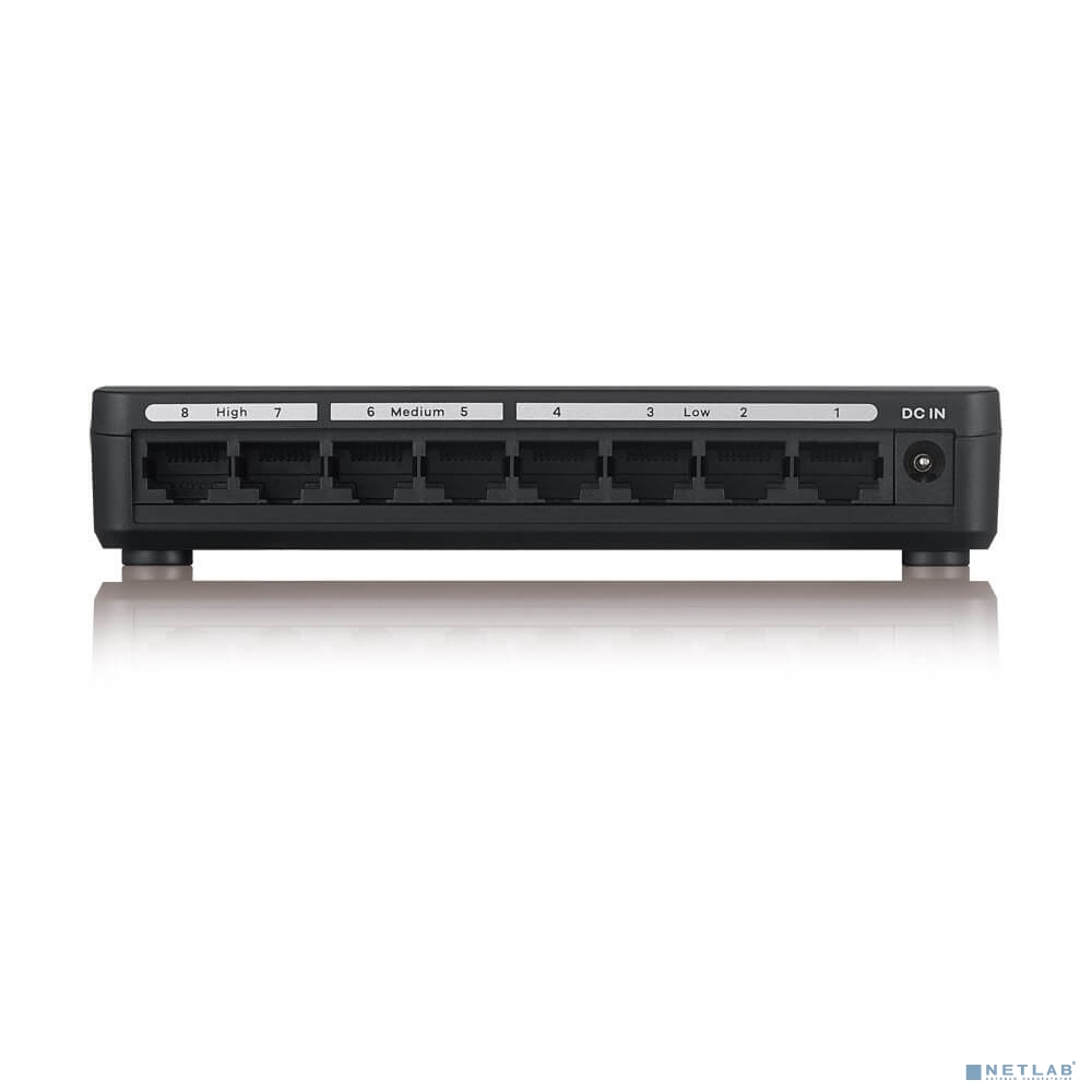 ZYXEL GS-108SV2-EU0101F Коммутатор неуправляемый 8x10/100/1000BASE-T ZYXEL GS-108SV2-EU0101F Коммутатор неуправляемый 8x10/100/1000BASE-T
