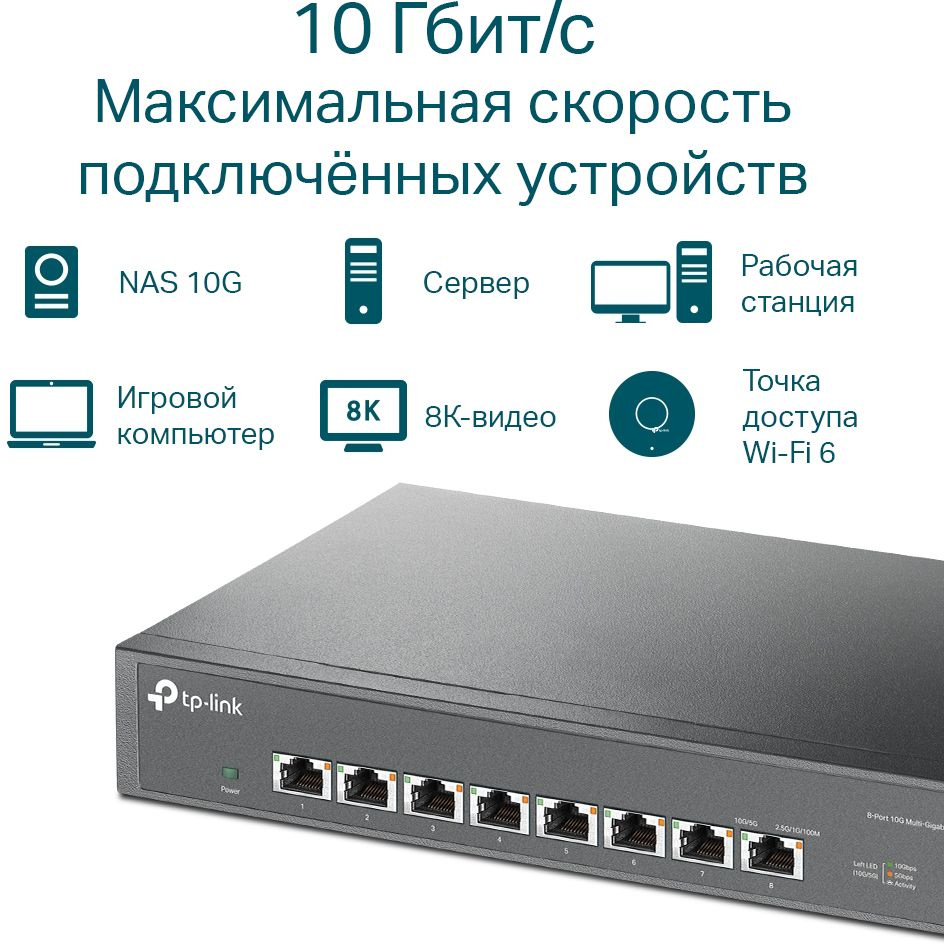 Коммутатор TP-Link TL-SX1008