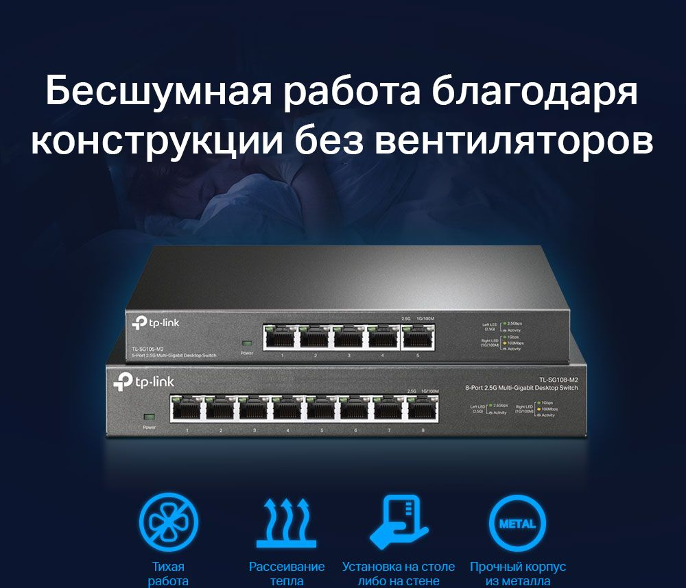 Коммутатор TP-Link TL-SG105-M2