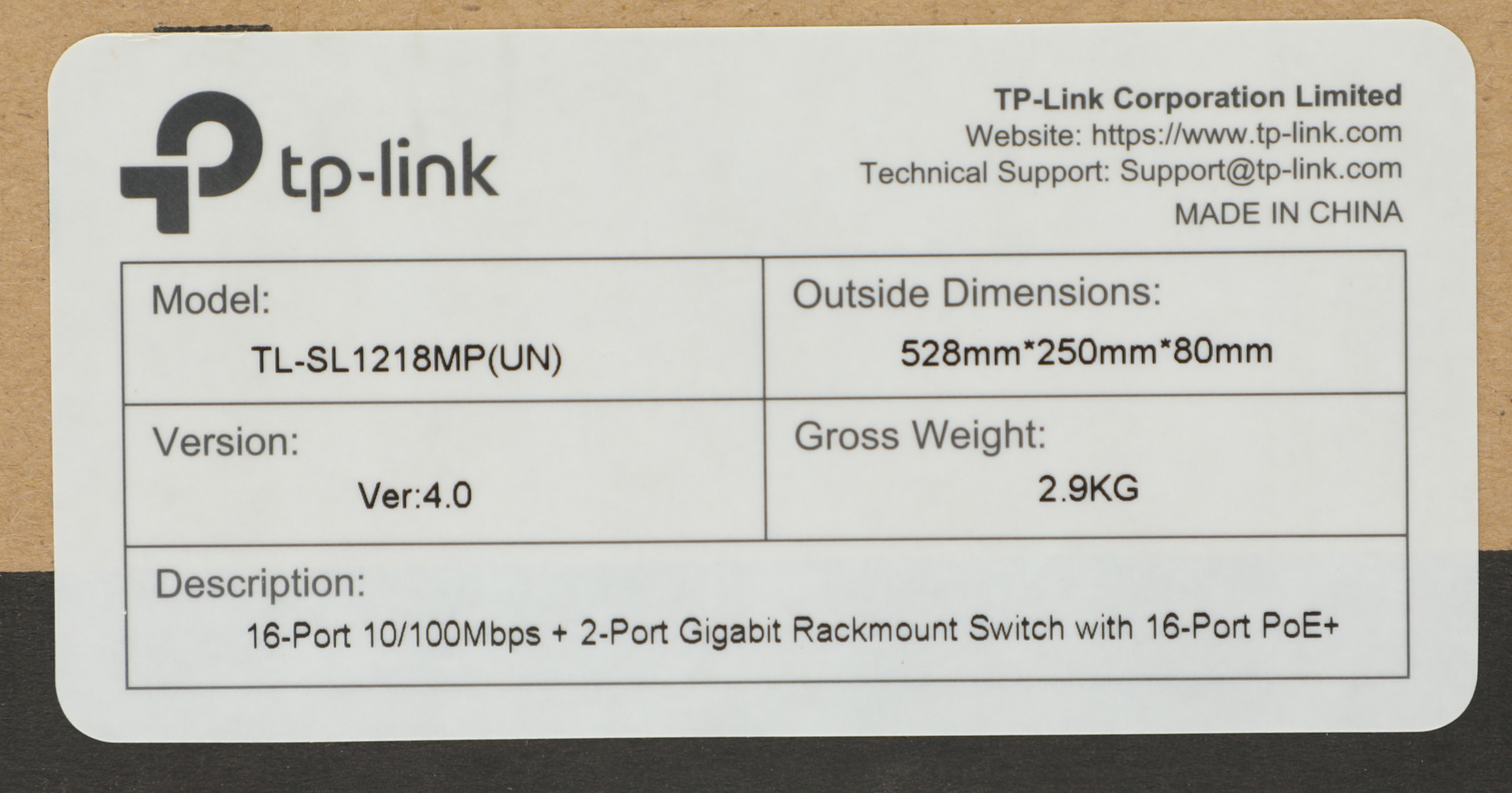 TP-Link TL-SL1218MP