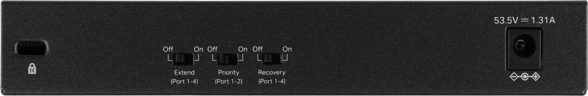 TP-Link TL-SF1006P Настольный коммутатор с 6 портами 10/100 Мбит/с (4 порта PoE+)