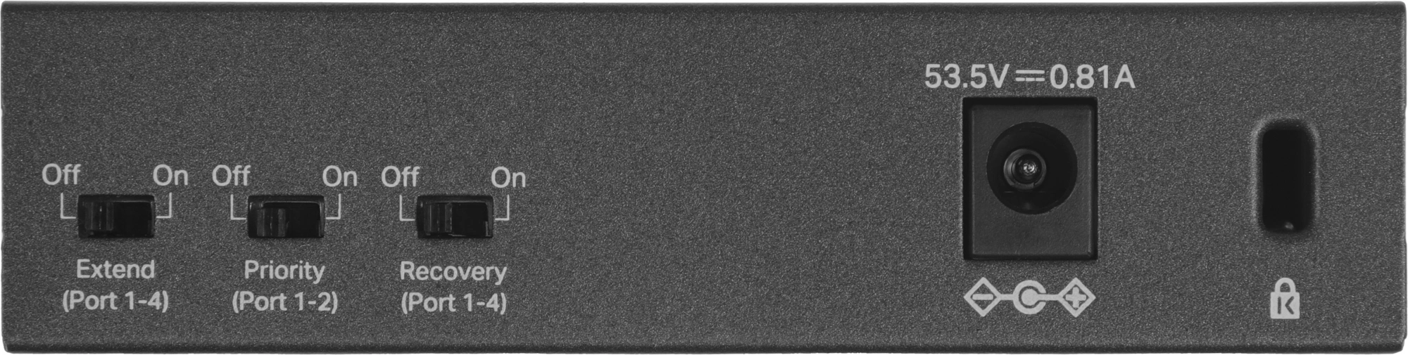 TP-Link TL-SF1005LP Настольный коммутатор с 5 портами 10/100 Мбит/с (4 порта PoE+)