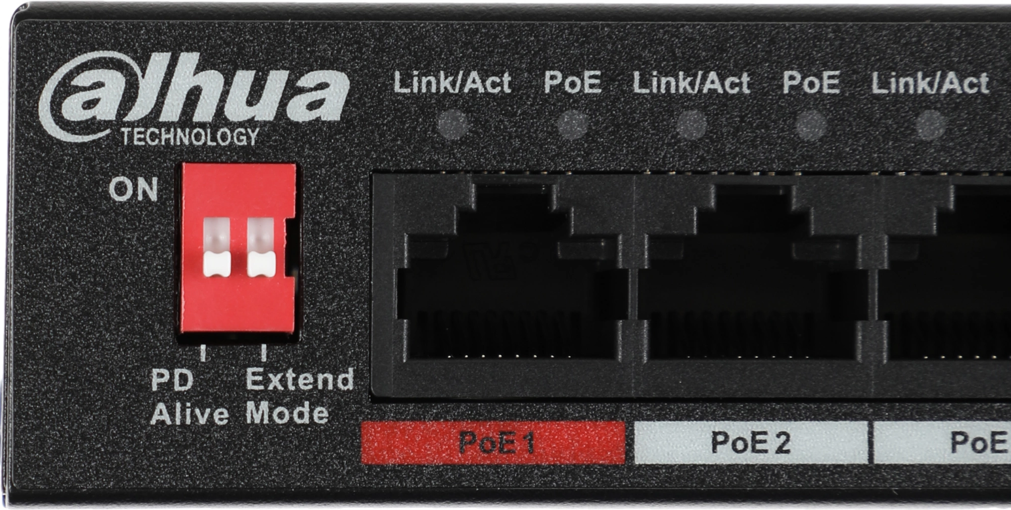 DAHUA DH-PFS3010-8ET-96 10-портовый неуправляемый коммутатор с РоЕ, 8xRJ45 100Mb PoE, 2xRJ45 1Gb uplink, суммарно 96Вт, коммутация 5.6 Гбит/с, MAC-таблица 8К, металл