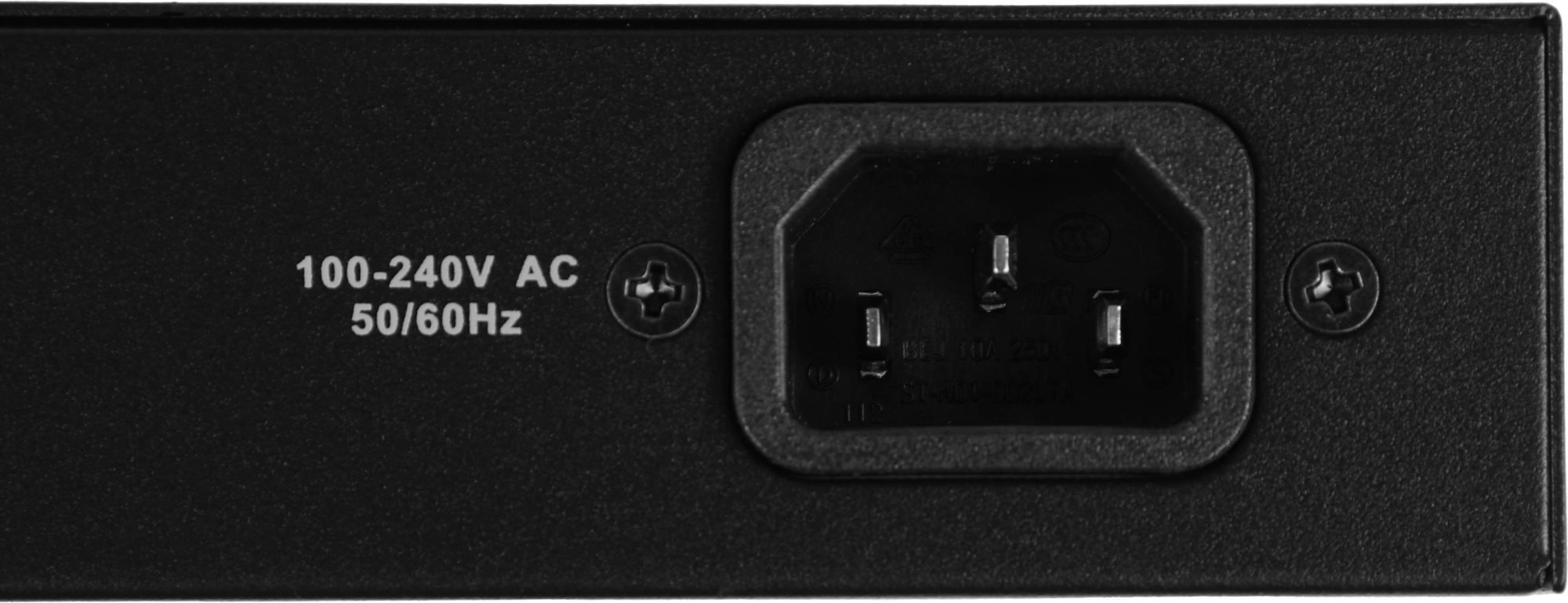 DAHUA DH-PFS3010-8ET-65 10-портовый неуправляемый коммутатор с РоЕ, 8xRJ45 100Mb PoE, 2xRJ45 100Mb uplink, суммарно 65Вт, коммутация 2 Гбит/с, MAC-таблица 2К, металл