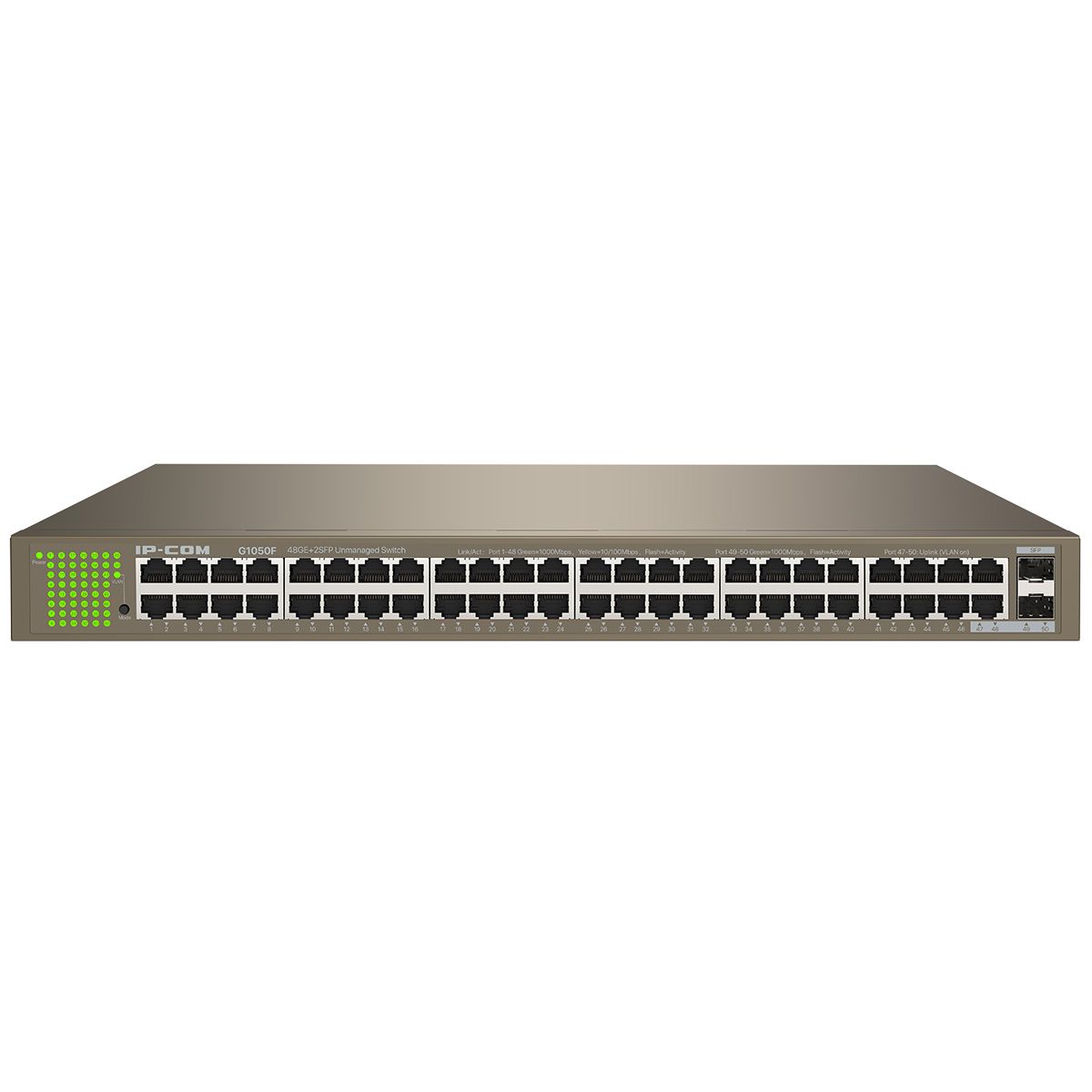 IP-COM G1050F Коммутатор в стойку, 48*1Gbit RJ45, 2*SFP 1Gbit