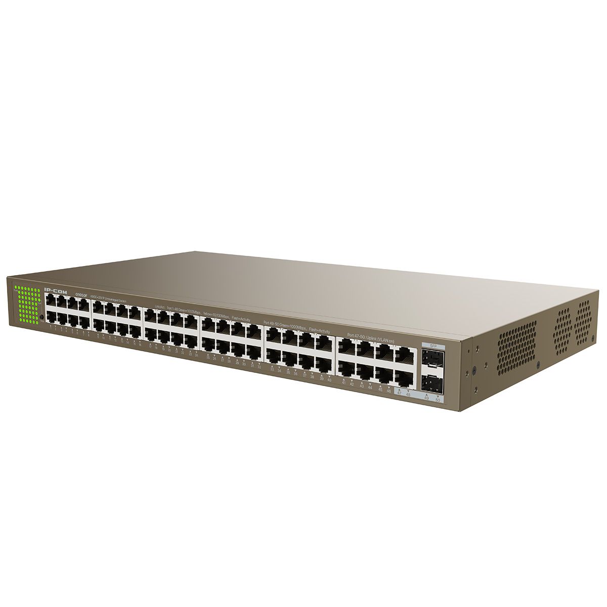 IP-COM G1050F Коммутатор в стойку, 48*1Gbit RJ45, 2*SFP 1Gbit