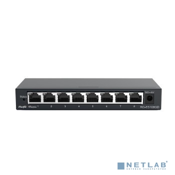 Ruiji Reyee RG-ES108GD 8-Port Gigabit unmanaged Switch, 8 Gigabit RJ45 Ports ,Steel Case