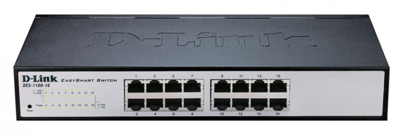 D-Link DES-1100-16/A2A Настраиваемый L2 коммутатор с 16 портами 10/100Base-TX